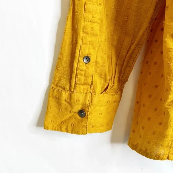 J. Jill Pleated Swiss Dot Cotton Top (PM) - Picture 4 of 10